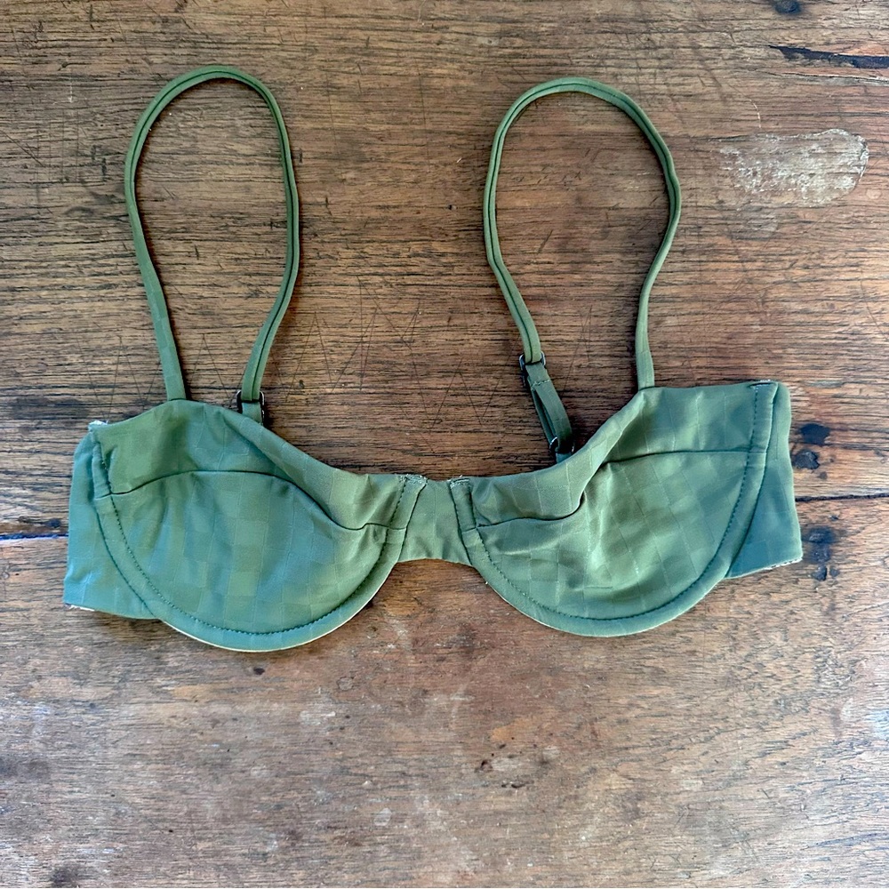 ACACIA Hadley Top green check size medium